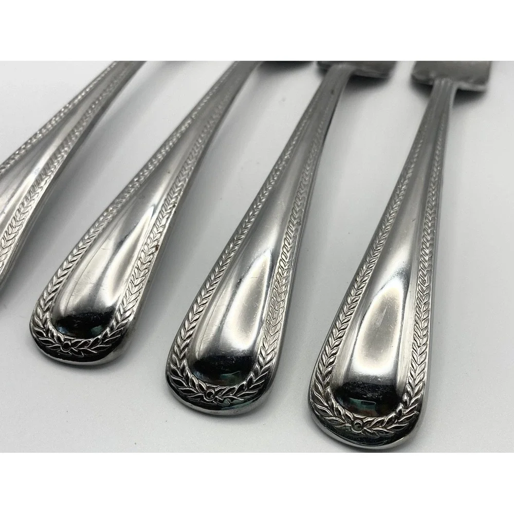 Hampton Silversmith Braided Rope Stainless Silverware Lot Of 4 Forks‎